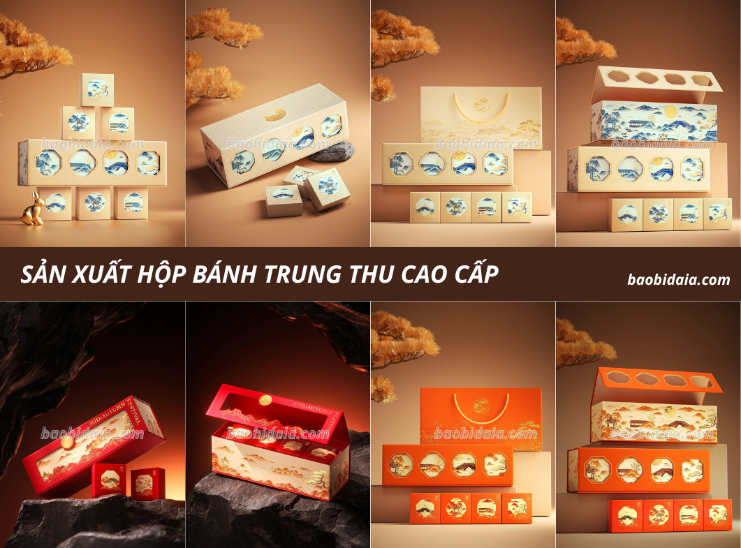 Sản Xuất Hộp Bánh Trung Thu Cao Cấp