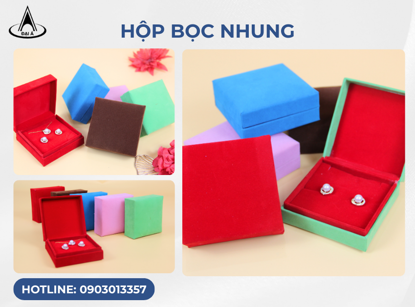 Hộp Trang Sức Bọc Nhung