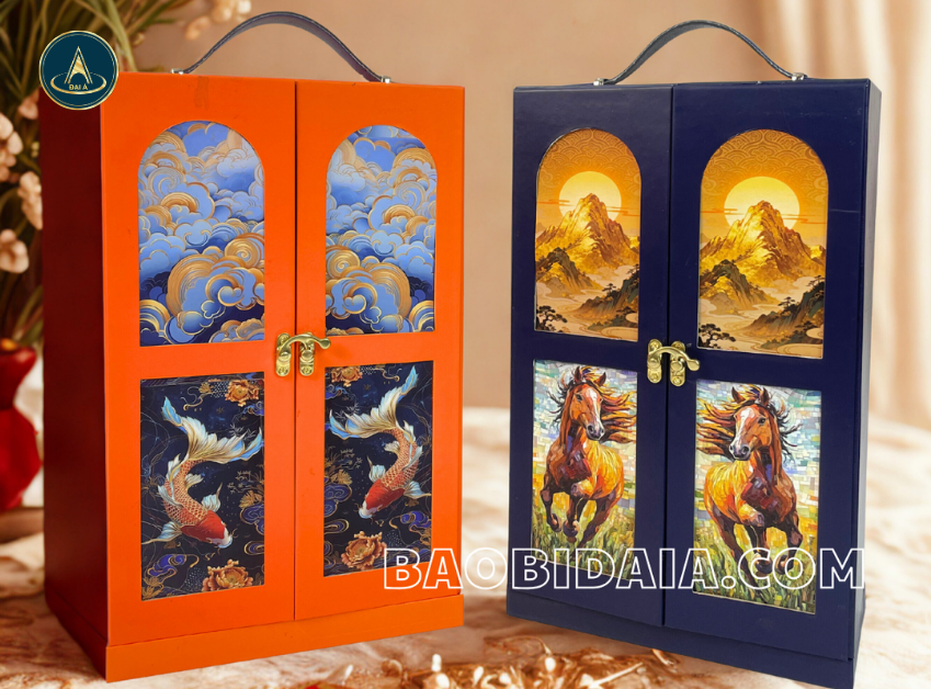 TÂN XUÂN PHÚ QUÝ COLLECTION - GIẢI PHÁP HỘP RƯỢU QUÀ TẾT CAO CẤP CHO DOANH NGHIỆP