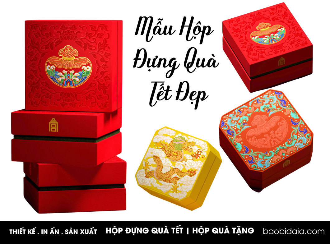 Hộp đựng quà tết đẹp