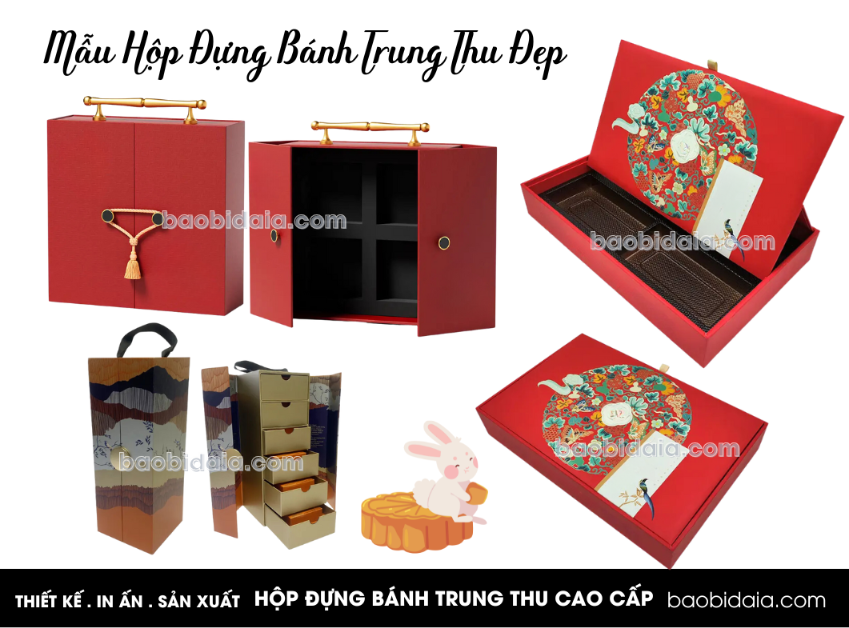 Mẫu hộp bánh trung thu đẹp 2025